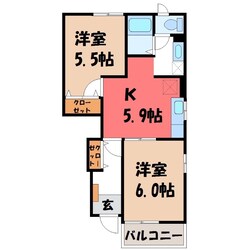 スカイパレスの物件間取画像